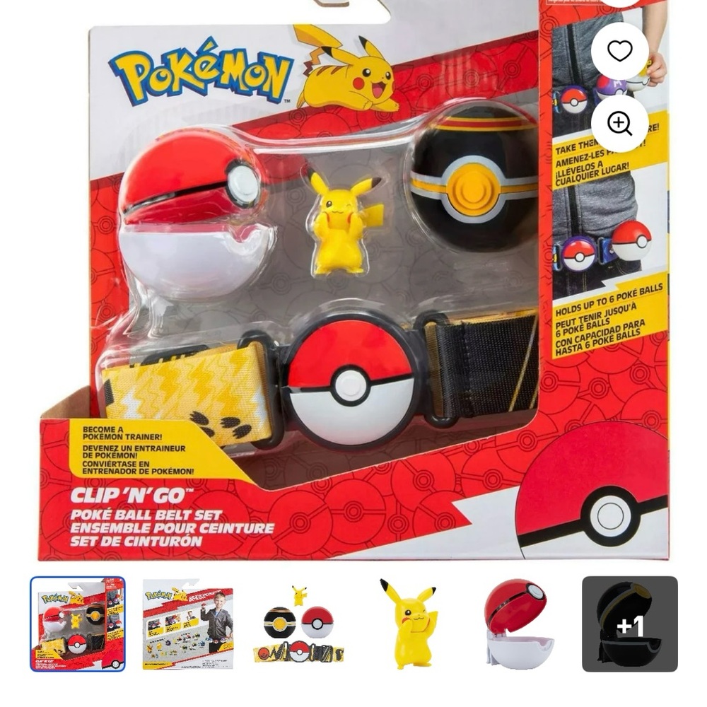 Pokémon Clip 'N' Go Poké Ball Belt Set